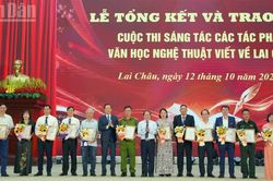 Trao giải 26 tác phẩm văn học nghệ thuật viết về Lai Châu