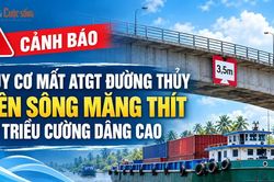 [INFOGRAPHIC] Cảnh báo nguy cơ mất an toàn đường thủy trên sông Măng Thít