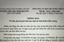 Trường học ở TPHCM cho học sinh nghỉ sớm để tránh triều cường