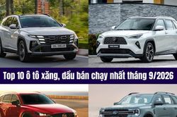 Top 10 ô tô xăng, dầu đắt khách nhất tháng 9/2026: Hyundai Tucson tái xuất