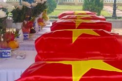 Đà Nẵng: Truy điệu, an táng 5 hài cốt liệt sĩ