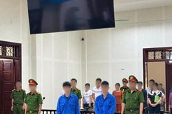 Chặt biển số xe 'khoe chiến tích', hai thiếu niên lĩnh án tù