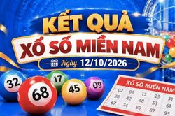 Kết quả xổ số miền Nam hôm nay ngày 12/10/2026