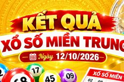 Kết quả xổ số miền Trung hôm nay ngày 12/10/2026