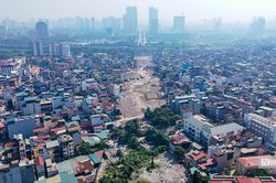 Hà Nội: Đường Tây Thăng Long có mặt bằng sạch nhưng chưa thi công