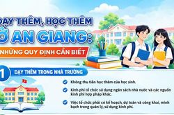 An Giang quy định mới về dạy thêm, học thêm từ ngày 14/10/2026
