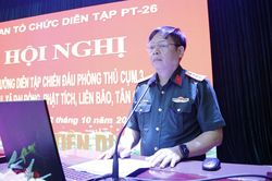 Bắc Ninh bồi dưỡng diễn tập chiến đấu phòng thủ cụm số 3