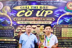 Kỳ thủ Trần Văn Duy vô địch Giải cờ úp Gia Lai mở rộng 2026