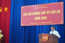 Khai giảng lớp bồi dưỡng nghiệp vụ cấp ủy cấp xã