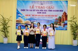 Trao giải cuộc thi Đại sứ văn hóa đọc tỉnh Khánh Hòa năm 2026