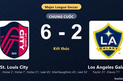 Thống kê trận đấu St. Louis City 6-2 Los Angeles Galaxy: St. Louis City thắng đậm thuyết phục