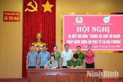 Yên Mạc ra mắt mô hình “Chung tay giúp đỡ người chấp hành xong án phạt tù tại địa phương”