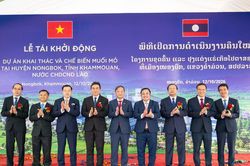 Vinachem tái khởi động dự án khai thác và chế biến muối mỏ gần 500 triệu USD tại Lào