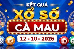 XSCM 12/10 - Kết quả xổ số Cà Mau hôm nay ngày 12 tháng 10