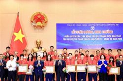 Hà Nội vinh danh huấn luyện viên, vận động viên đạt thành tích xuất sắc tại ASIAD 20