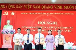 Xã Trung Giã kiện toàn tổ chức bộ máy, bổ nhiệm lãnh đạo các phòng chuyên môn