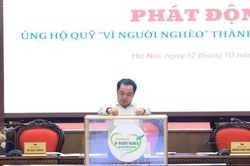 Thành ủy Hà Nội phát động ủng hộ Quỹ 'Vì người nghèo' năm 2026