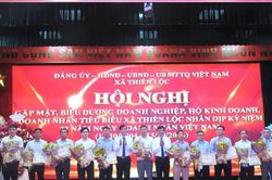 Xã Thiên Lộc tôn vinh doanh nghiệp, doanh nhân tiêu biểu