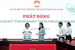 Phát động ủng hộ Quỹ 'Vì người nghèo' trong hệ thống chính trị thành phố Hà Nội