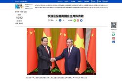 Truyền thông Trung Quốc đưa nhiều thông tin về chuyến thăm của Chủ tịch Quốc hội Trần Thanh Mẫn