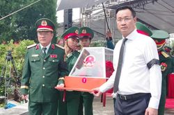 Đà Nẵng: Truy điệu, an táng 14 hài cốt liệt sĩ
