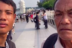 Thiếu niên 16 tuổi vượt 2.000km đưa ông nội đến Singapore thực hiện ước mơ