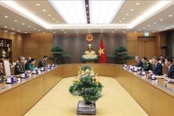 Thủ tướng Lê Minh Hưng tiếp Phó Thủ tướng, Bộ trưởng Bộ Quốc phòng Campuchia