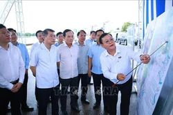 Thủ tướng kiểm tra dự án thủy lợi trọng điểm của Thành phố Hồ Chí Minh