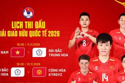 Việt Nam tham dự Giải giao hữu quốc tế 2026 trong FIFA Days tháng 11