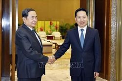 Chủ tịch Quốc hội Trần Thanh Mẫn tiếp Bí thư Tỉnh uỷ tỉnh Thiểm Tây