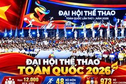 Đại hội Thể thao toàn quốc 2026: 36 đoàn tranh tài ở 48 môn