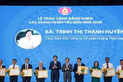 Nghệ An vinh danh 21 doanh nghiệp, 10 doanh nhân tiêu biểu năm 2026