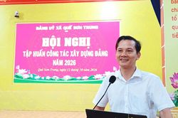 Đảng ủy xã Quế Sơn Trung tập huấn nghiệp vụ công tác Đảng