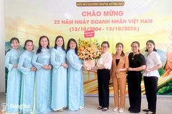 Hội Liên hiệp phụ nữ thành phố chúc mừng Hội Nữ doanh nhân Đồng Nai