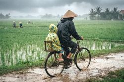 Mùi áo mưa của bố