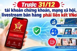 Trước 31/12, tài khoản chứng khoán, mạng xã hội, livestream bán hàng phải liên kết VNeID