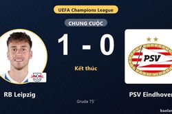 Đánh bại PSV Eindhoven 1-0, RB Leipzig giành trọn ba điểm còn đối thủ trắng tay