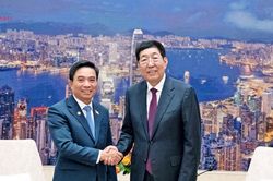 Phó Chủ tịch Quốc hội, Thượng tướng Nguyễn Doãn Anh làm việc với Chủ tịch Nhóm Nghị sĩ hữu nghị Trung - Việt Ba Âm Triều Lỗ