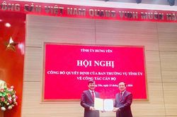 Ông Nguyễn Tuấn Phong giữ chức Trưởng ban Tuyên giáo Tỉnh ủy Hưng Yên