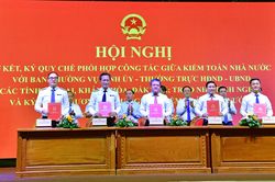 Kiểm toán nhà nước ký Quy chế phối hợp với ba tỉnh Gia Lai, Khánh Hòa và Đắk Lắk