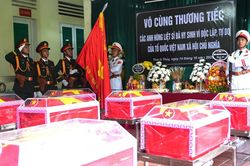 Đưa 93 hài cốt liệt sĩ về Nghĩa trang Liệt sĩ Quốc gia Vị Xuyên