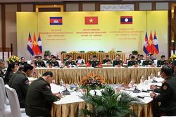 Cuộc gặp thường niên Bộ trưởng Bộ Quốc phòng 3 nước Việt Nam-Lào-Campuchia