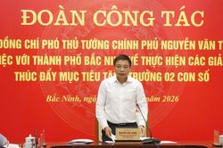 Phó Thủ tướng Nguyễn Văn Thắng làm việc với Bắc Ninh về giải pháp thúc đẩy tăng trưởng 2 con số