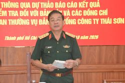 Thượng tướng Trương Thiên Tô chủ trì thông qua dự thảo báo cáo kết quả kiểm tra đối với Đảng ủy Tổng công ty Thái Sơn