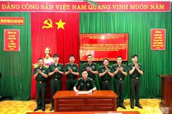 Đồn Biên phòng Cửa khẩu Săm Pun phát động thi đua cao điểm