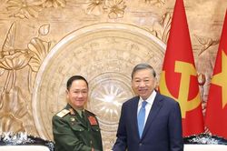 Tổng Bí thư, Chủ tịch nước Tô Lâm tiếp Bộ trưởng Quốc phòng Lào