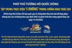 Tập trung thực hiện '5 không' trong chống khai thác IUU