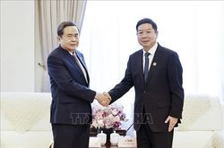 Chủ tịch Quốc hội Trần Thanh Mẫn tiếp Bí thư Thành uỷ Diên An