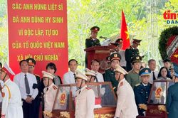 Tiễn 731 liệt sĩ về an nghỉ bên đồng chí, đồng đội