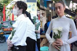 Huỳnh Lập và nhiều sao Việt dự lễ tiễn đưa các anh hùng liệt sĩ ở công viên Lê Thị Riêng